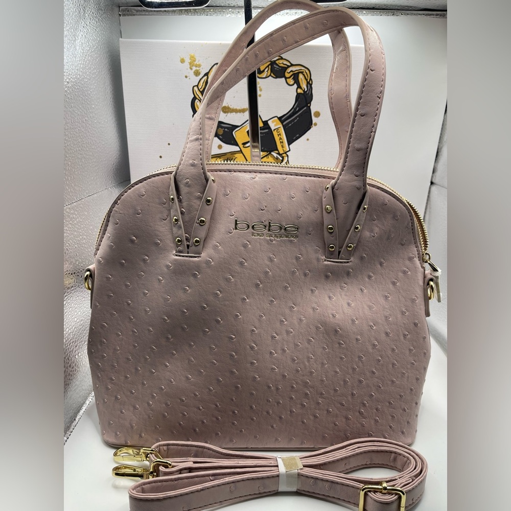 Authentic Rose Coloured Bebe Bag with Strap